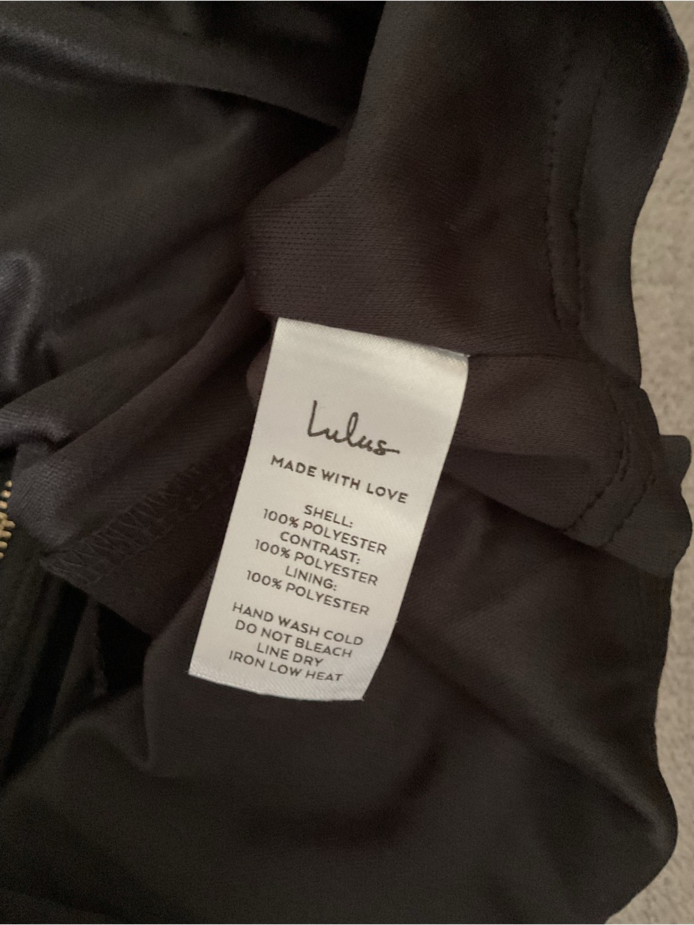 Lulus Posh Darling Black Color Block Sleeveless Pockets Crepe Knit Mini Dress M - Picture 13 of 15